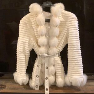 Off White Michaela Fur Coat